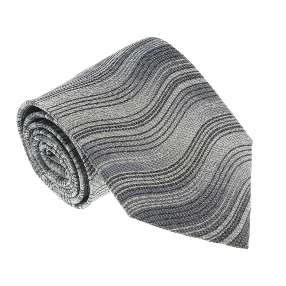 Missoni U1337 Silver/Gray Pencil 100% Silk Tie